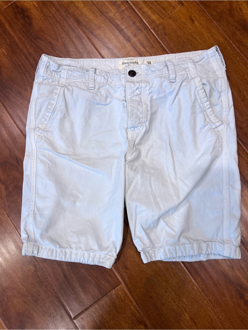 Abercrombie & Fitch Men’s Light Blue Cotton Shorts